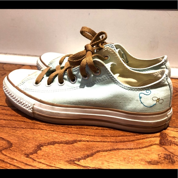 Mint green low top Converse - Picture 3 of 4